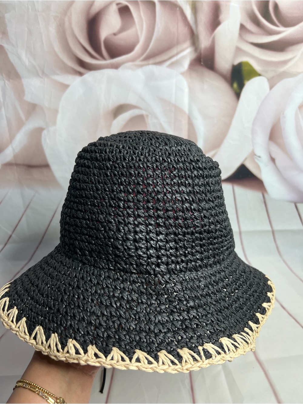 INC International Concepts Raffia Bucket Hat